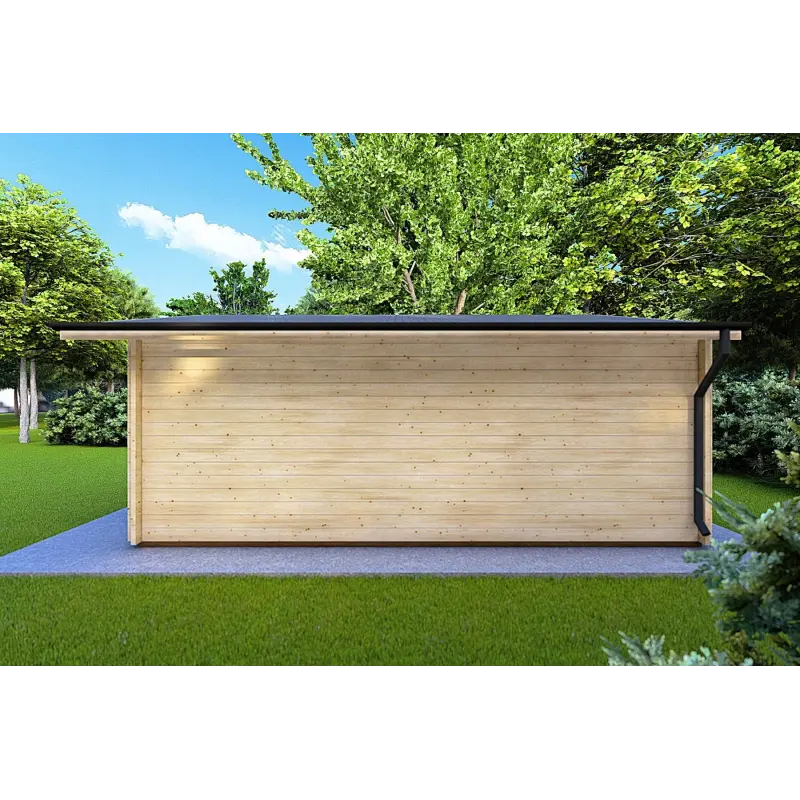 Abris de jardin en bois ARIZONA 5x6, 44mm, côté droit