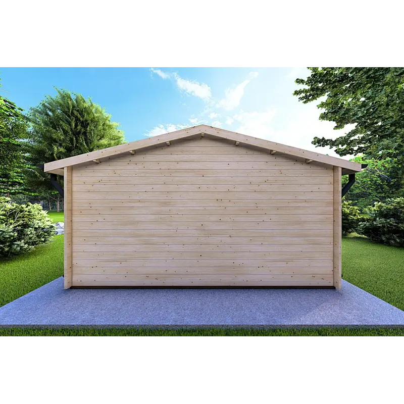 Abris de jardin en bois ARIZONA 5x6, 44mm, vue arrière