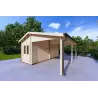 Pergola bois 29.33 m², 44mm, façade côté droit
