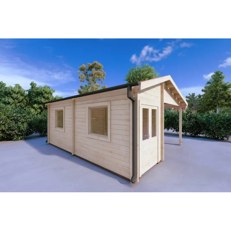 Pergola bois 29.33 m², 44mm, côté gauche