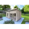 Abris de jardin en bois AFRODITE 6.5x3.5, 44mm, façade côté droit