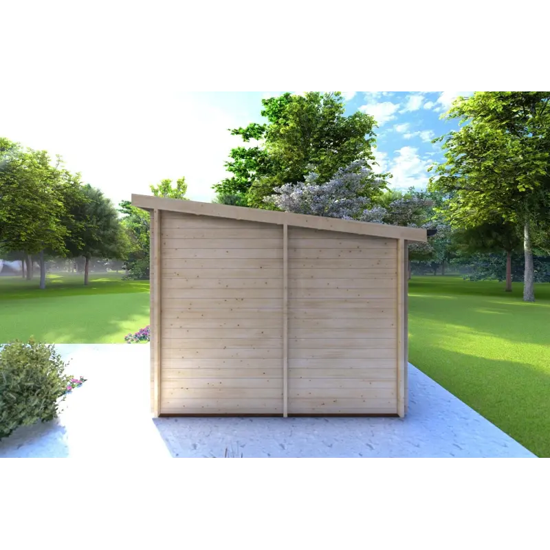 Abris de jardin en bois AFRODITE 6.5x3.5, 44mm, côté droit