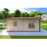 Abris de jardin en bois AFRODITE 6.5x3.5, 44mm, vue arrière