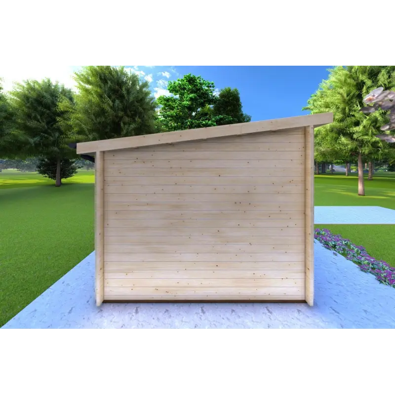 Abris de jardin en bois AFRODITE 6.5x3.5, 44mm, côté gauche