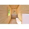 Abris de jardin en bois AFRODITE 6.5x3.5, 44mm, intérieur salle de bains