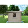 Abris de jardin en bois AMARISSA avec auvent 3x4, 44mm, côté gauche