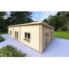 Maison isolée LILLY 11.70x6.60, 44/100/44 mm, façade côté droit