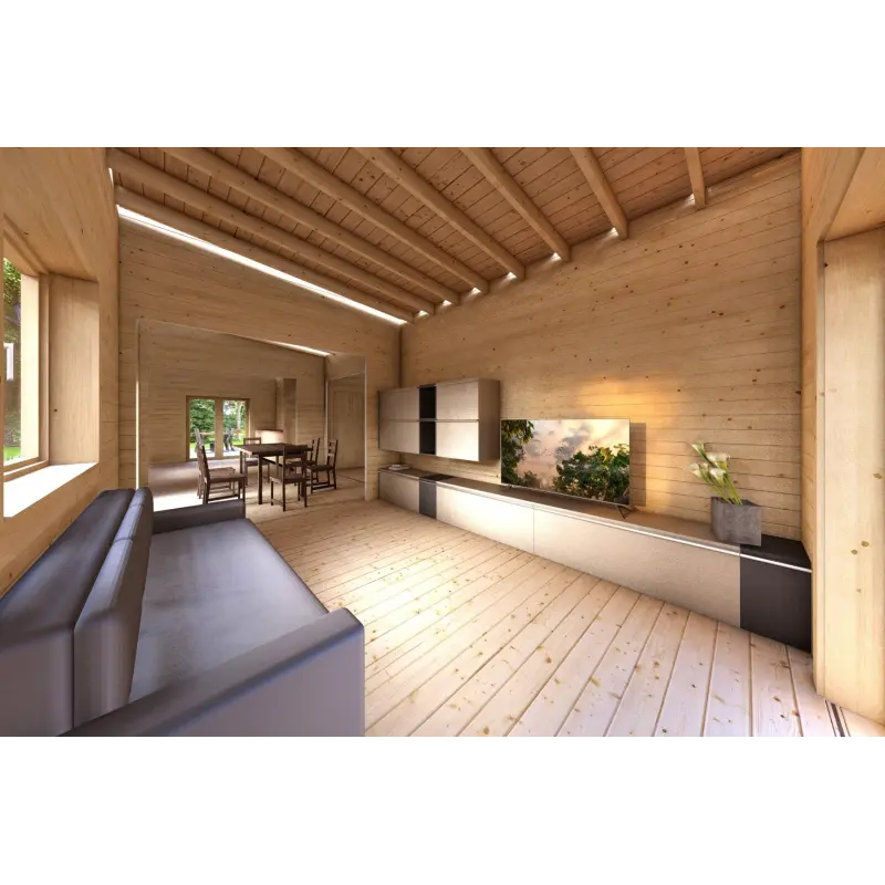 Maison isolée LILLY 11.70x6.60, 44/100/44 mm, intérieur