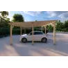 Pergola bois 6x5, côté gauche
