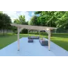 Carport en bois 20 m², côté droit