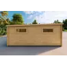 Garage en bois avec toit à un versant 38 m², 44mm, côté gauche
