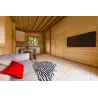 Maison isolée BIANCA 40m², 44/100/44 mm, espace de vie ouvert