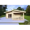 Maison isolée BIANCA 40m², 44/100/44 mm, vue frontale