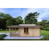 Maison isolée BIANCA 40m², 44/100/44 mm, côté droit