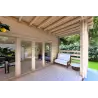 Chalet en bois CLOTILDE 5.5x10, 44mm, véranda couverte