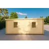 Pergola bois avec double abri 5x6, 44mm, côté gauche