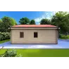Maison en bois SILVIA 5.5x7.4, 44/100/44 mm, côté gauche