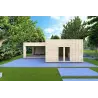 Maison isolée avec bardage SOLEIL 42 m², 60/100/30/40 mm, vue frontale