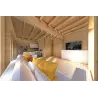 Maison isolée avec bardage SOLEIL 42 m², 60/100/30/40 mm, intérieur