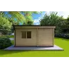 Chalet bois IRENE 8.6x4.9, 60mm, côté droit