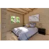 Chalet bois IRENE 8.6x4.9, 60mm, intérieur chambre principale