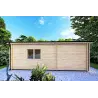 Maison en bois avec 3 pièces ISOBEL 50 m², 44/100/44 mm, vue arrière