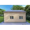 Maison en bois avec mezzanine MAGGIE 6x7 60/100/30/40 mm, côté droit