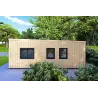 Maison en bois LUCIA 60 m², 60/100/30/40 mm, côté droit