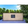 Maison en bois LUCIA 60 m², 60/100/30/40 mm, côté gauche