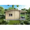 Maison isolée pour campings EMMA 8x7, 44/100/44 mm, côté gauche