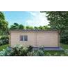 Maison isolée pour campings EMMA 8x7, 44/100/44 mm, vue arrière