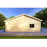 Maison préfabriquée en bois ARYA 180 m², 60/120/30/40 mm, vue arrière