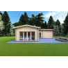 Maison isolée en L TANIA 50 m², 44/100/44 mm, vue frontale