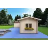 Maison isolée en L TANIA 50 m², 44/100/44 mm, côté droit