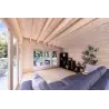 Maison en bois de jardin ERICA 7x4, 44mm, intérieur