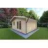 Abris de jardin en bois MATILDE 5x6, 44mm, façade côté droit