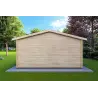 Abris de jardin en bois MATILDE 5x6, 44mm, vue arrière