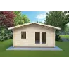 Abris de jardin en bois MATILDE 5x6, 44mm, vue frontale