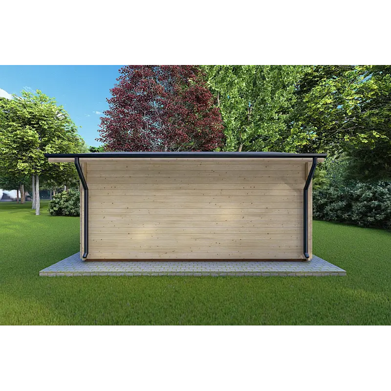 Abris de jardin en bois MATILDE 5x6, 44mm, côté droit