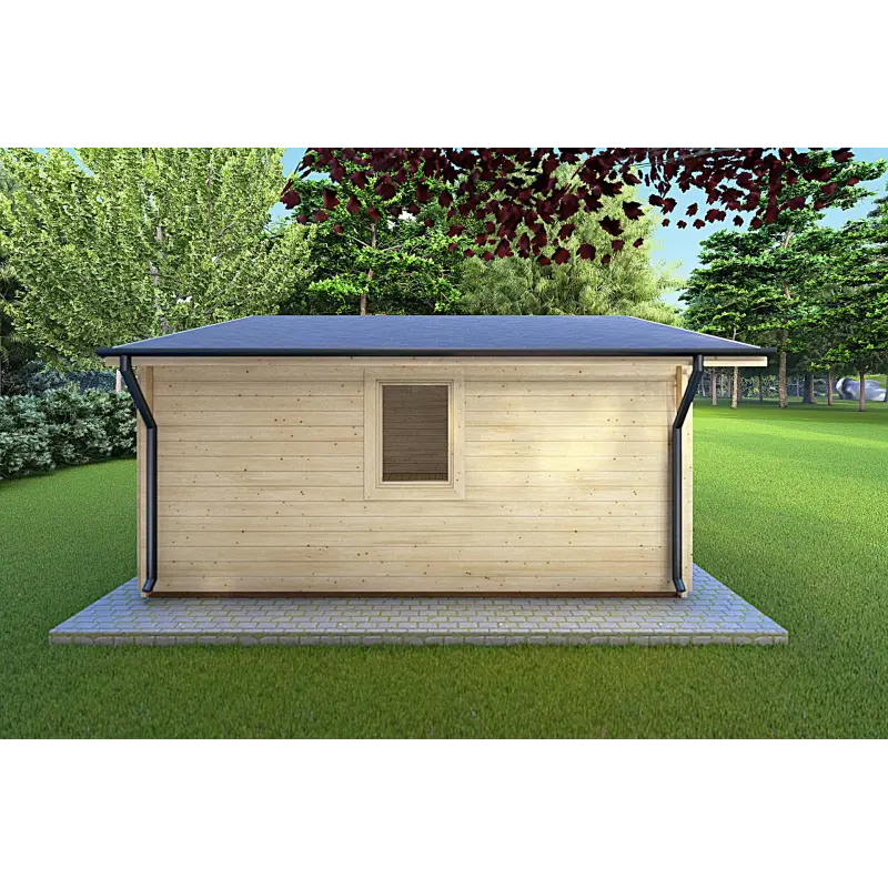 Abris de jardin en bois MATILDE 5x6, 44mm, côté gauche