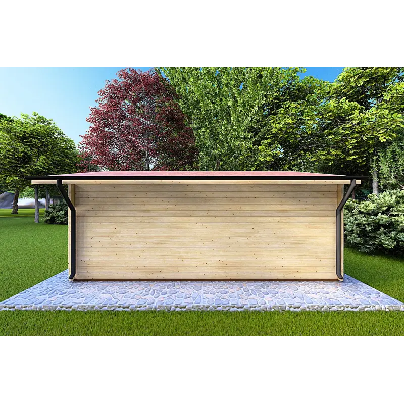 Maison en bois de jardin MATILDE 6x4, 44mm, côté droit
