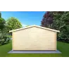 Abris de jardin en bois EMILY 5x4, 44mm, vue arrière