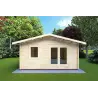 Abris de jardin en bois EMILY 5x4, 44mm, vue frontale