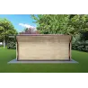 Chalet en bois MATILDE 6x6, 44mm, côté droit