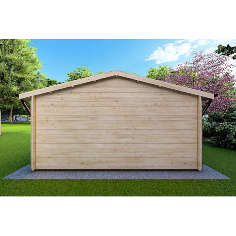 Chalet en bois MATILDE 6x6, 44mm, vue arrière