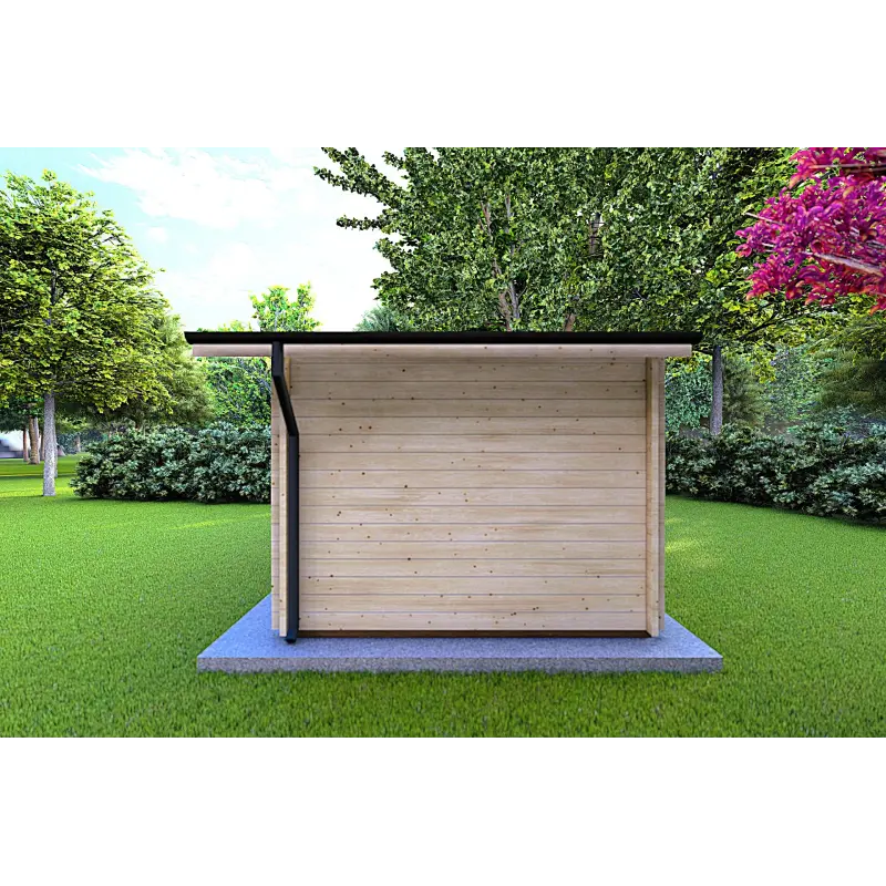 Abris de jardin en bois EMILY 6x3, 44mm, côté droit