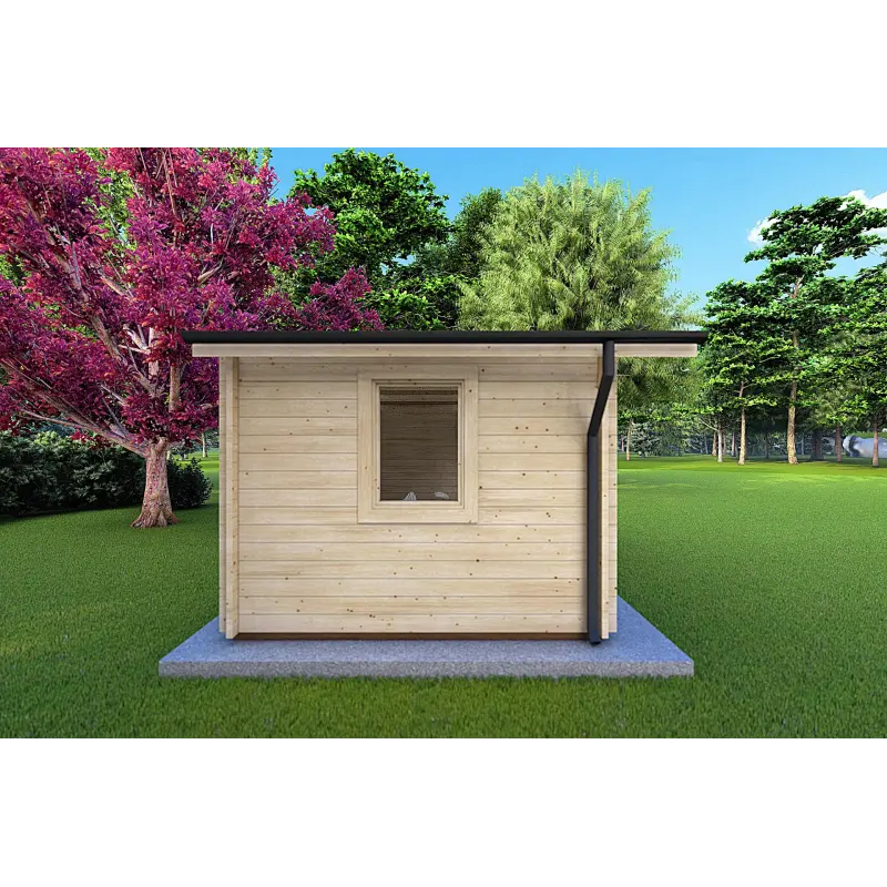 Abris de jardin en bois EMILY 6x3, 44mm, côté gauche