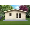 Abris de jardin en bois EMILY 6x3, 44mm, vue frontale
