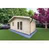 Abris de jardin en bois EMILY 6x3, 44mm, façade côté droit