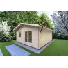 Remise en bois EMILY 5x6, 44mm, façade côté droit